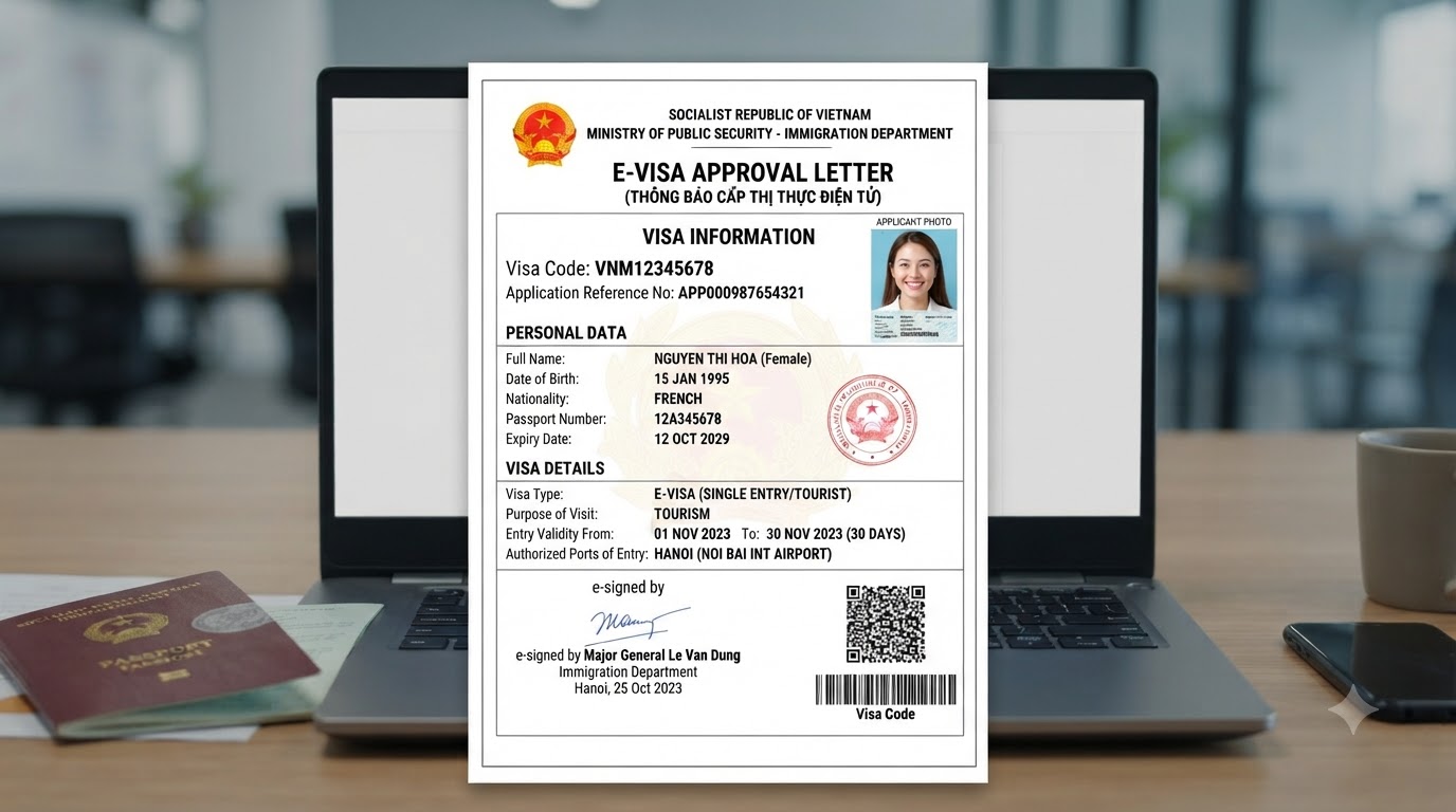 E-Visa Image example